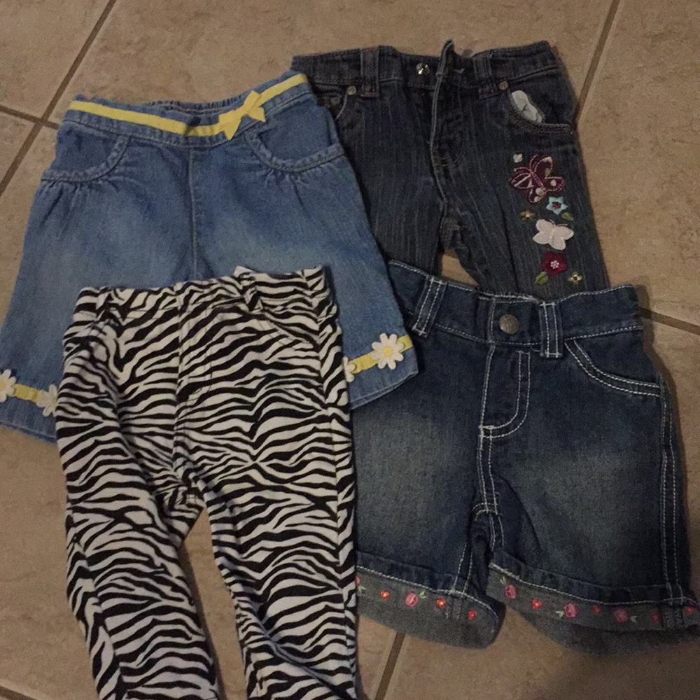 Lot of 4 pairs of jeans, 3-6M